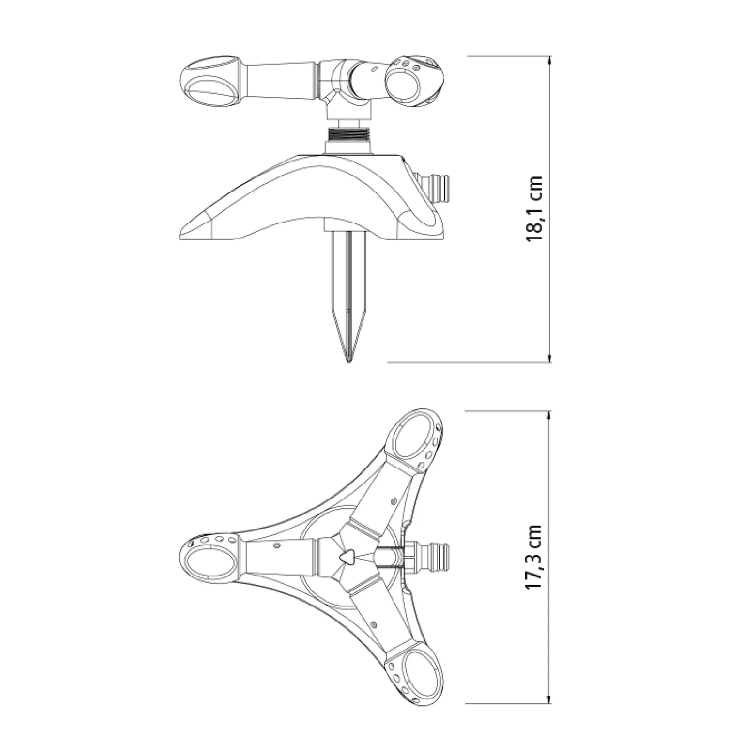 Aspersor Estatico para Irrigacao Tramontina 5